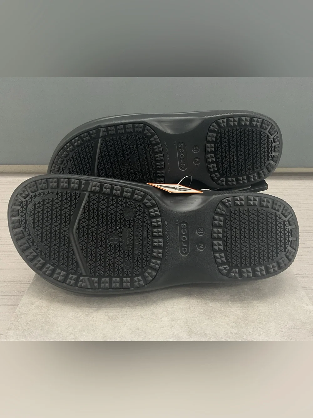 CROCS Black “On The Clock” Literide Slip On #207230-01 Men’s 12